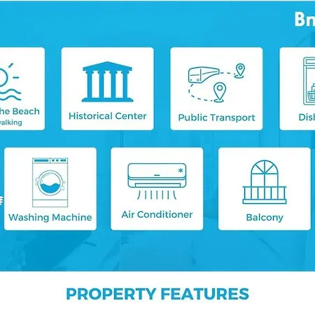 Seaside Modern Flat Ii @ Historical アパート *